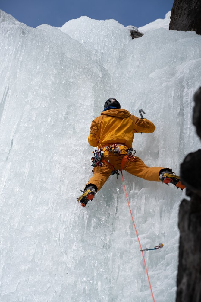 Waterfall Iceclimbing, Khumbu, Nepal